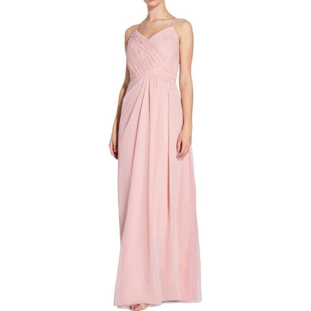 NWT Adrianna Papell Weddington Way Camille Bridesmaid Dress Rose Pink
